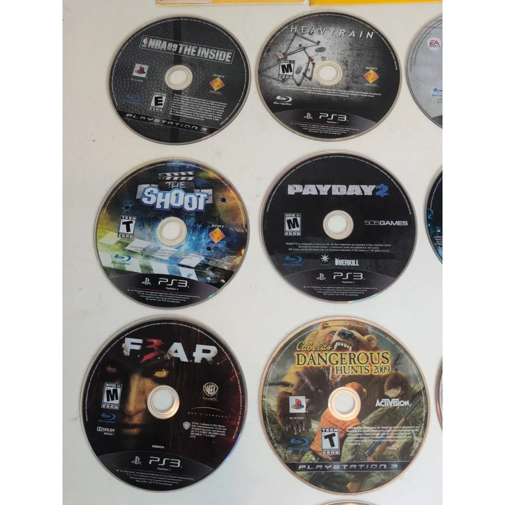 Mixed Lot Of 25 PS3 Games God Of War Heavy Rain Batman GTA & More